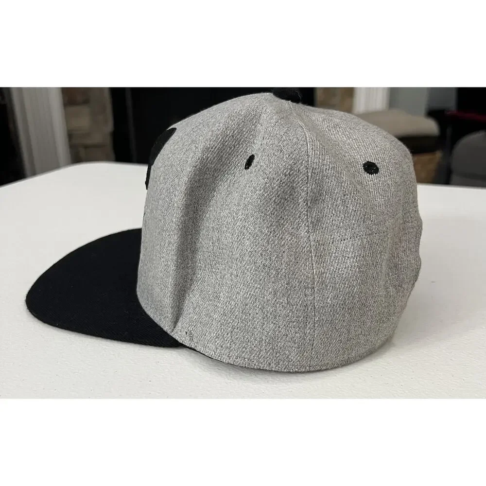 Disney Mickey Mouse Grey Black SnapBack Hat Cap Youth Adjustable